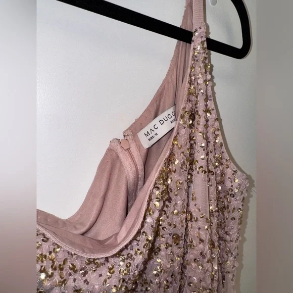 NWOT Mac Duggal Embellished One-Shoulder Evening Gown sz 12 - Picture 3 of 6